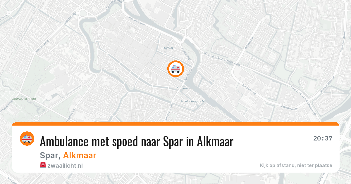 Ambulance met spoed naar Spar in Alkmaar — 8 feb 2026