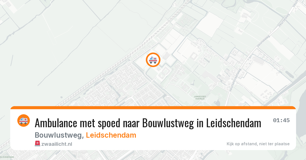 Ambulance met spoed naar Bouwlustweg in Leidschendam — 23 jun 2026