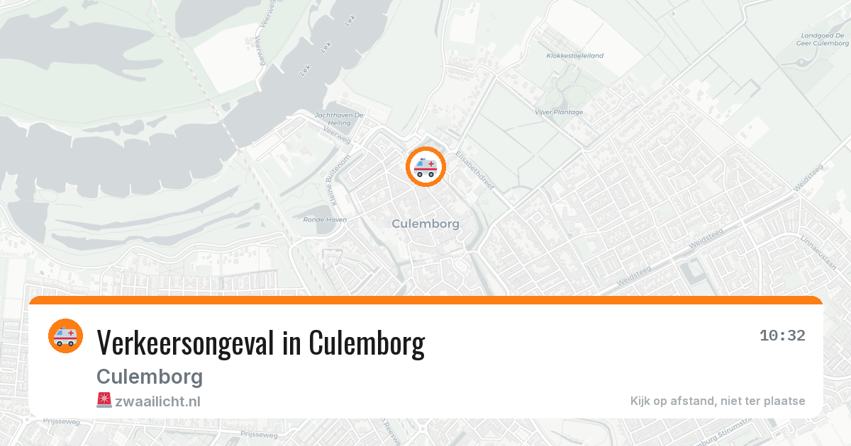 Verkeersongeval in Culemborg — 4 aug 2026