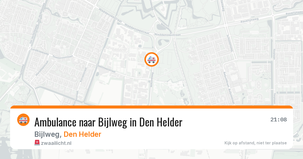Ambulance naar Bijlweg in Den Helder — 15 jul 2026