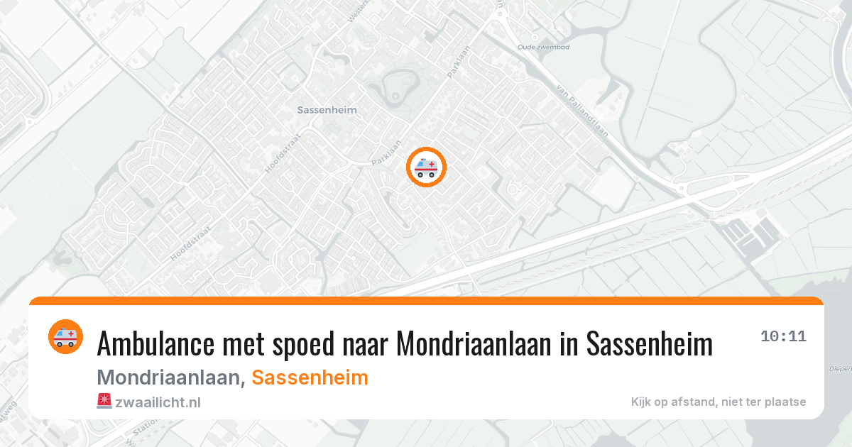 Ambulance met spoed naar Mondriaanlaan in Sassenheim — 30 jan 2026