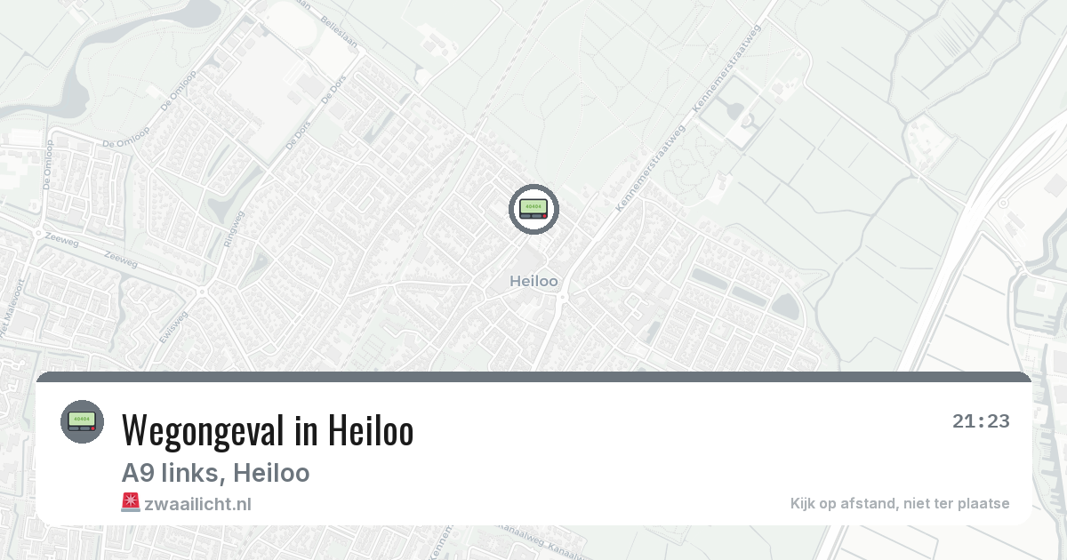 Wegongeval in Heiloo — 25 feb 2026