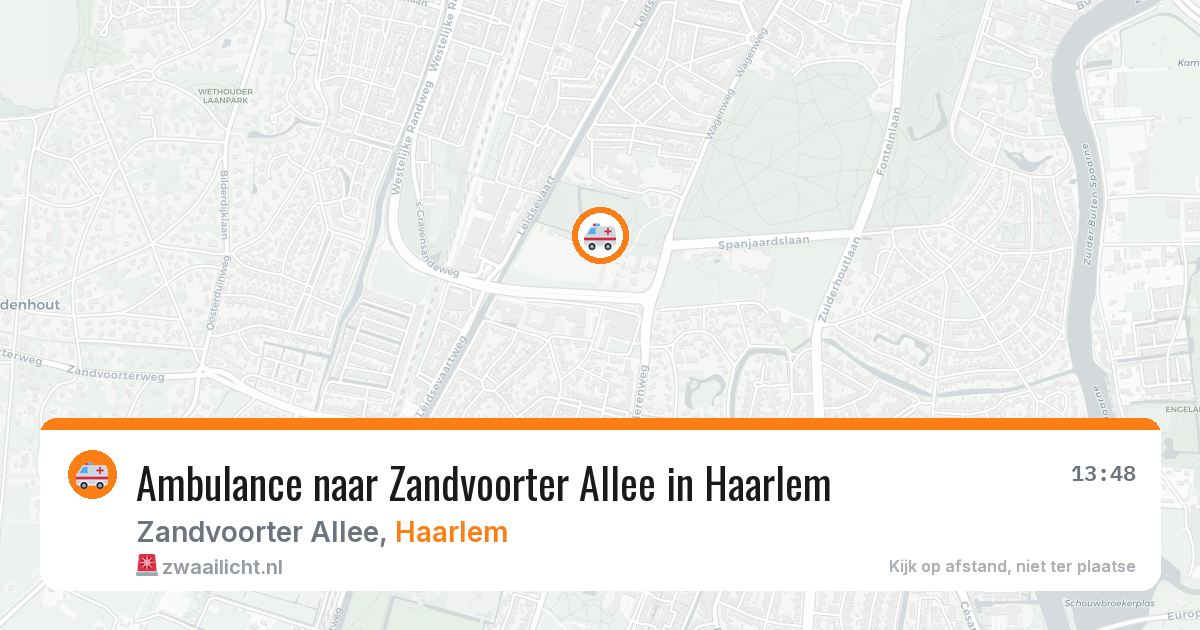 Ambulance naar Zandvoorter Allee in Haarlem — 5 aug 2026