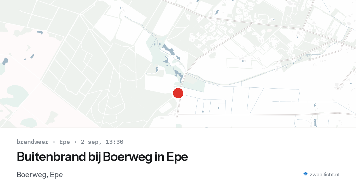 Buitenbrand bij Boerweg in Epe — 2 sep 2026