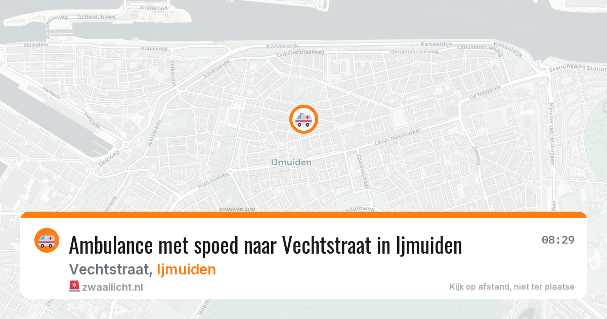 Ambulance met spoed naar Vechtstraat in Ijmuiden — 27 jan 2026