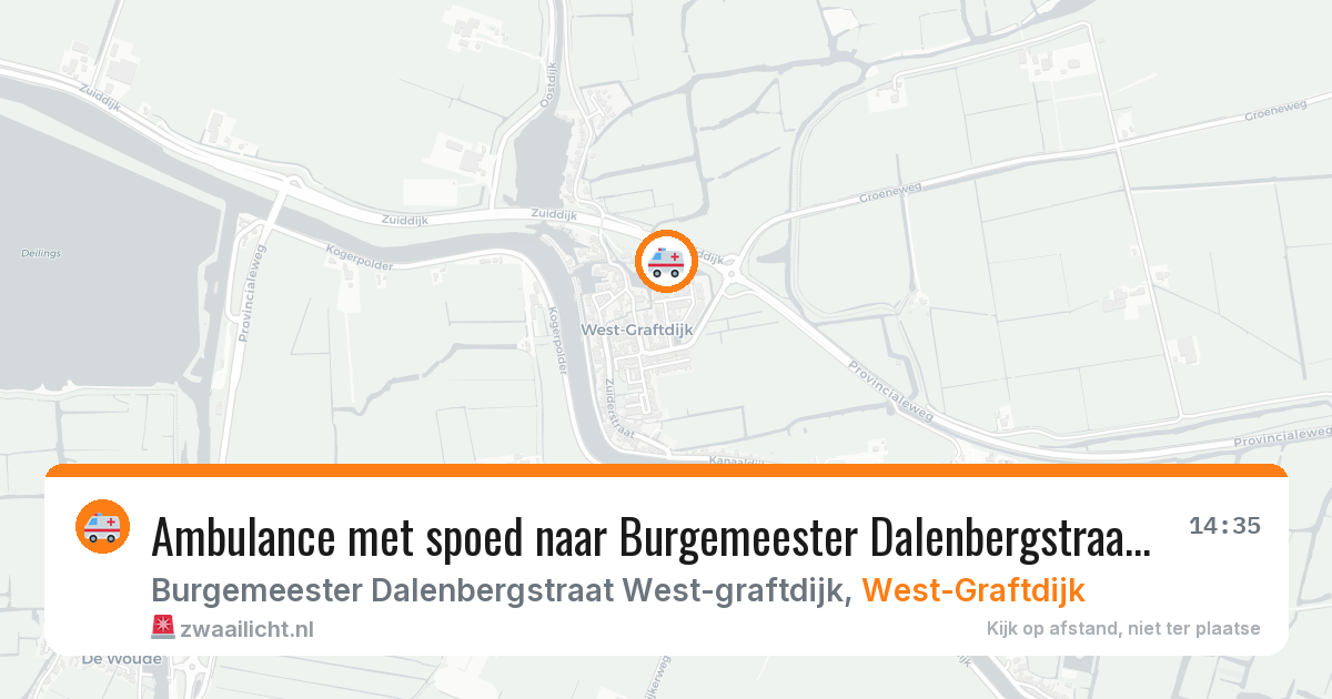Ambulance met spoed naar Burgemeester Dalenbergstraat West-graftdijk in West-Graftdijk — 26 mei 2026