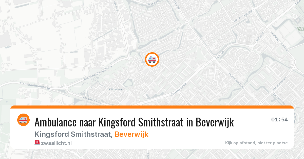 Ambulance naar Kingsford Smithstraat in Beverwijk — 3 jul 2026