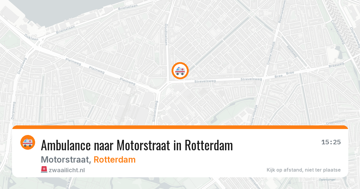 Ambulance naar Motorstraat in Rotterdam — 30 jun 2026