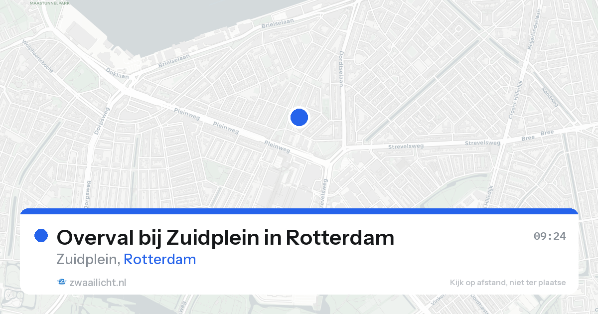 Overval bij Zuidplein in Rotterdam — 18 aug 2026