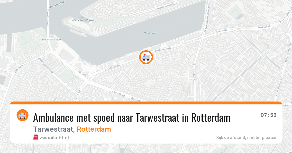 Ambulance met spoed naar Tarwestraat in Rotterdam — 26 mei 2026
