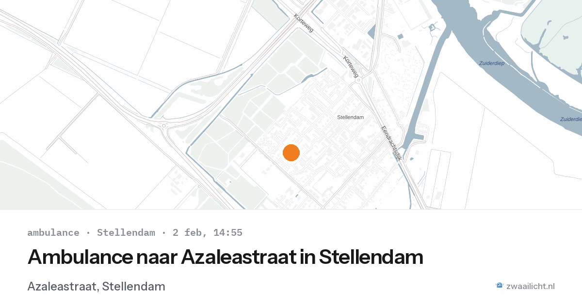 Ambulance naar Azaleastraat in Stellendam — 2 feb 2026