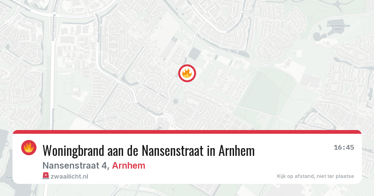 Woningbrand aan de Nansenstraat in Arnhem — 11 aug 2026