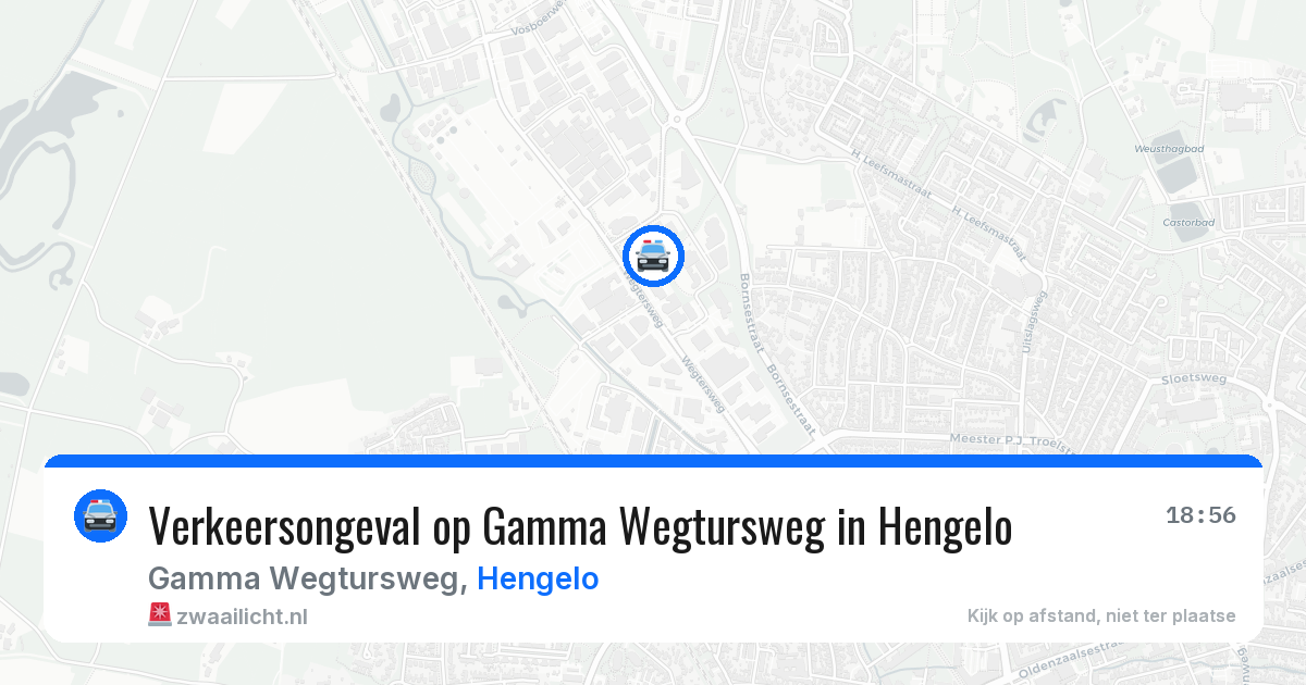 Verkeersongeval op Gamma Wegtursweg in Hengelo — 22 jun 2026
