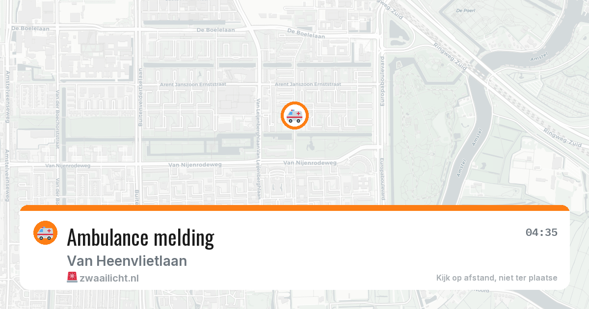 Ambulance melding — 6 mei 2026