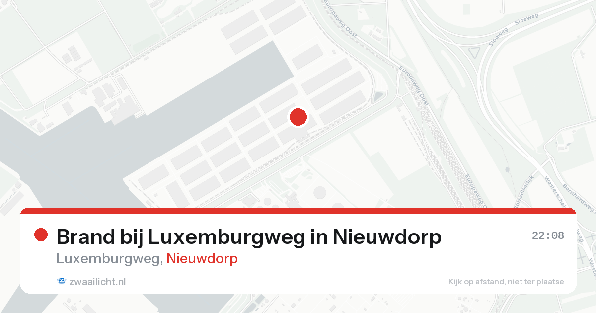 Brand bij Luxemburgweg in Nieuwdorp — 21 aug 2026