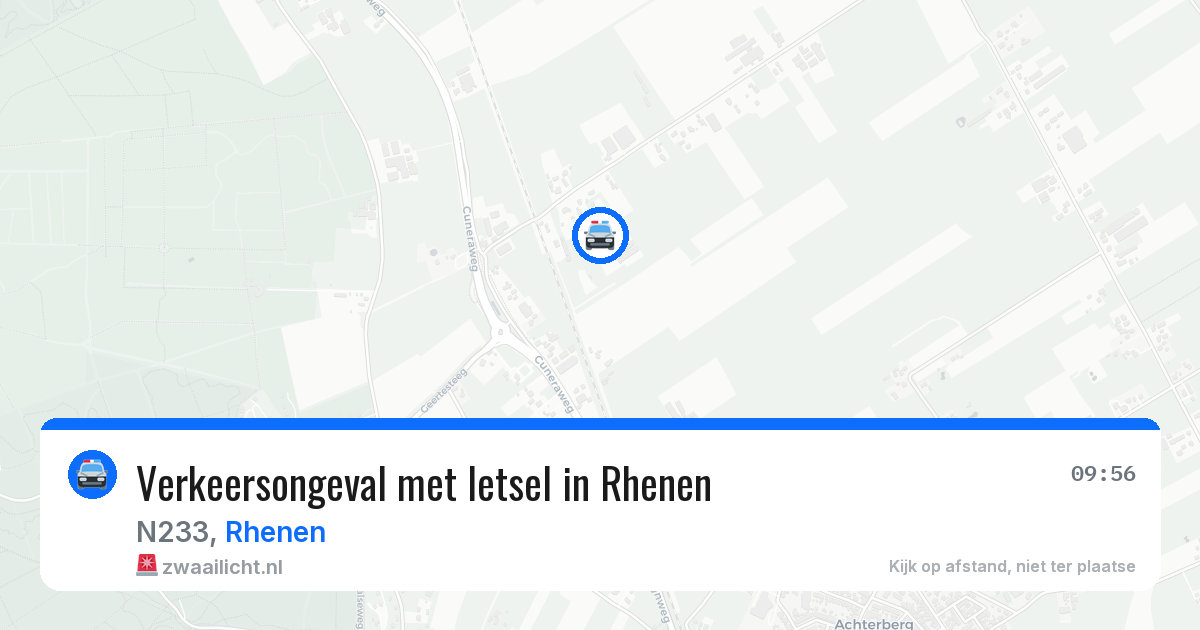 Verkeersongeval met letsel in Rhenen — 4 jul 2026