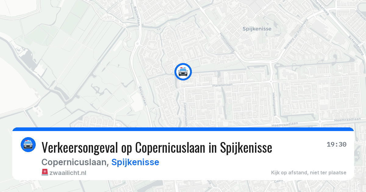 Verkeersongeval op Copernicuslaan in Spijkenisse — 18 jun 2026