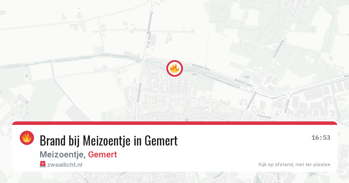 Brand bij Meizoentje in Gemert — 16 jun 2026