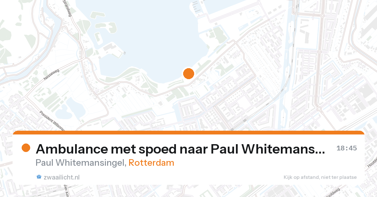 Ambulance met spoed naar Paul Whitemansingel in Rotterdam — 17 jul 2026