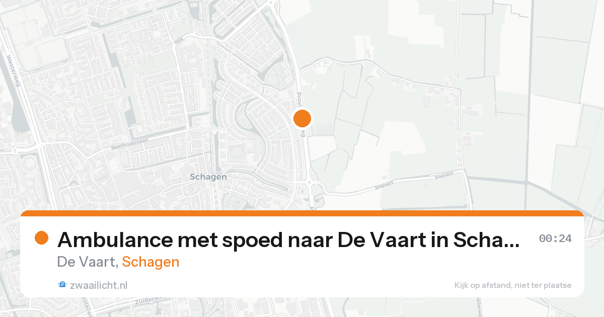 Ambulance met spoed naar De Vaart in Schagen — 31 jan 2026