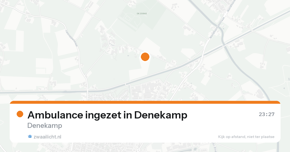 Ambulance ingezet in Denekamp — 24 aug 2026