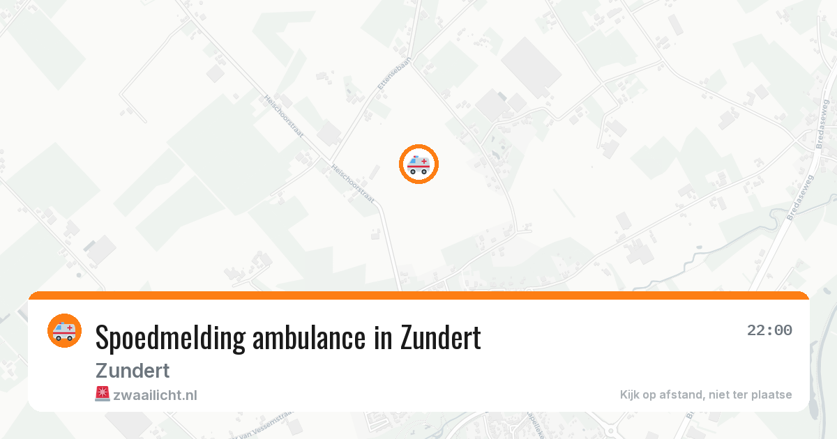 Spoedmelding ambulance in Zundert — 31 mrt 2026