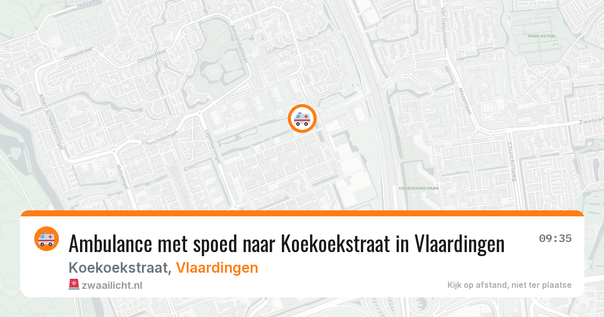 Ambulance met spoed naar Koekoekstraat in Vlaardingen — 27 jun 2026