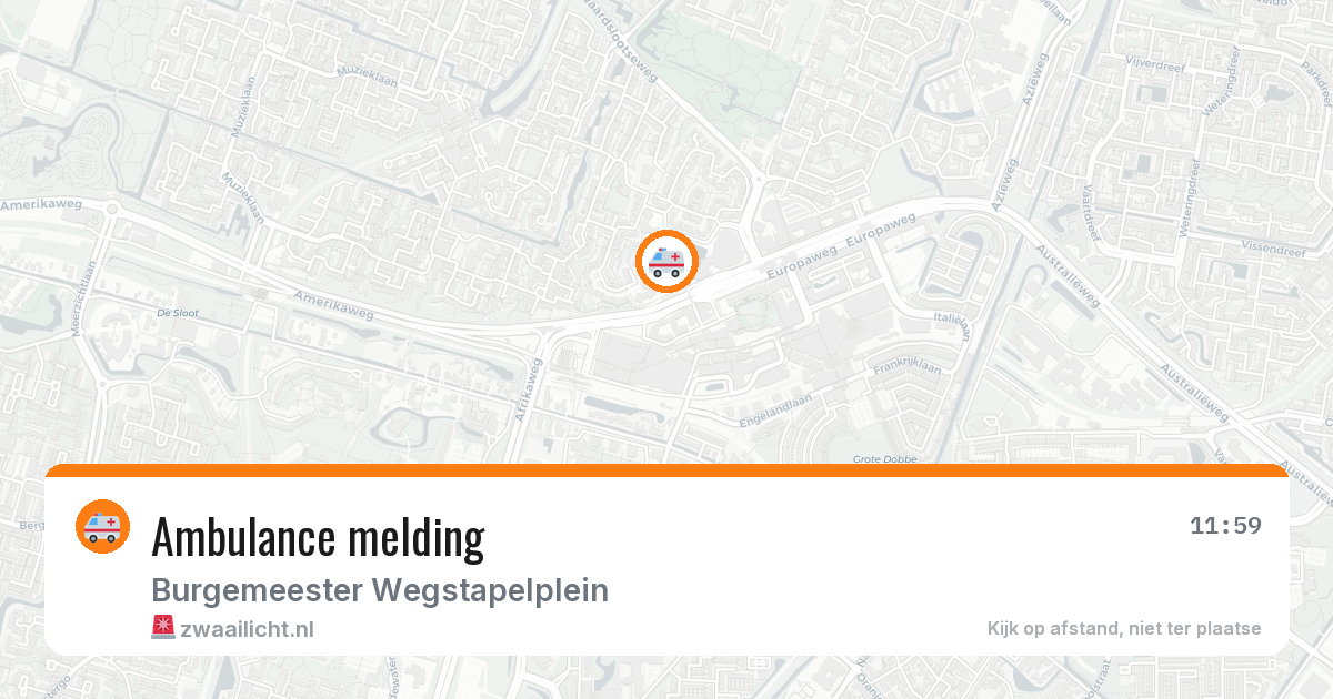 Ambulance melding — 15 jun 2026