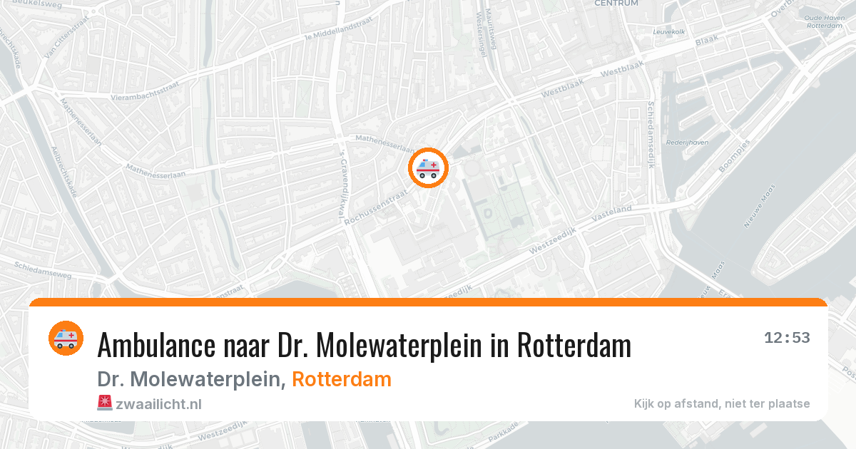Ambulance naar Dr. Molewaterplein in Rotterdam — 26 jun 2026