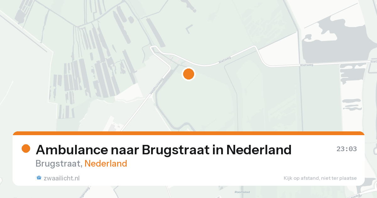 Ambulance naar Brugstraat in Nederland — 15 aug 2026