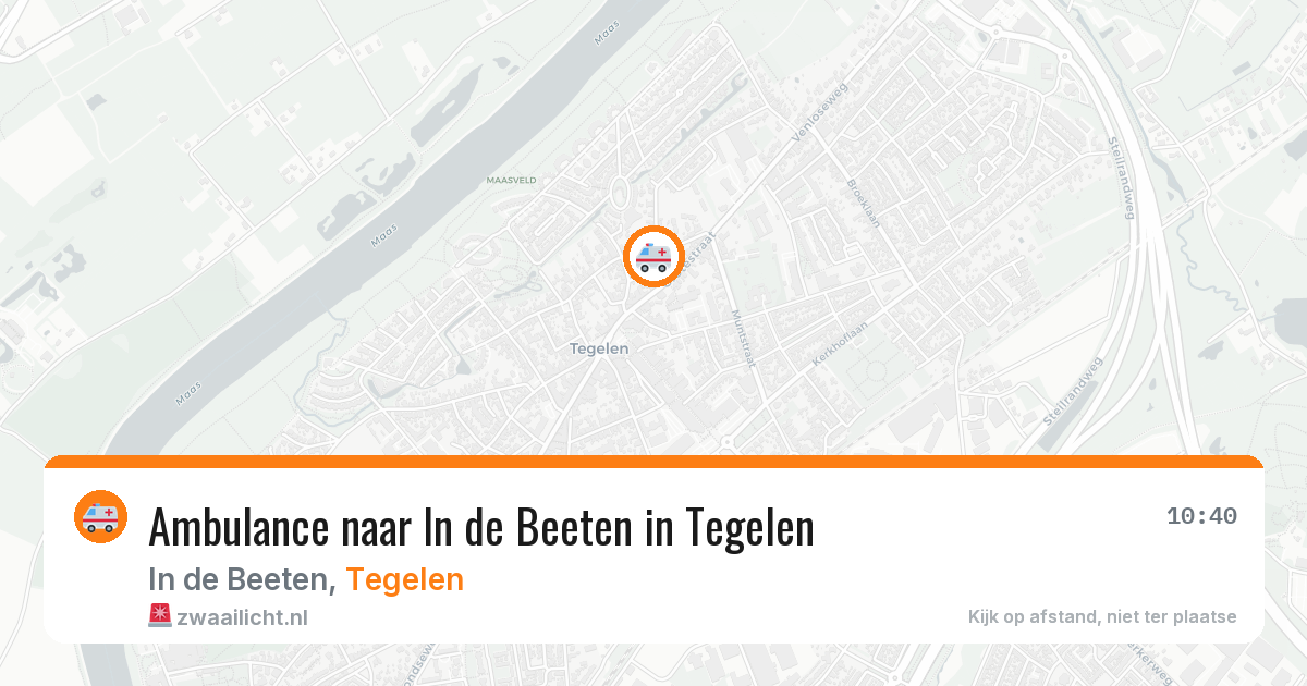 Ambulance naar In de Beeten in Tegelen — 29 jun 2026