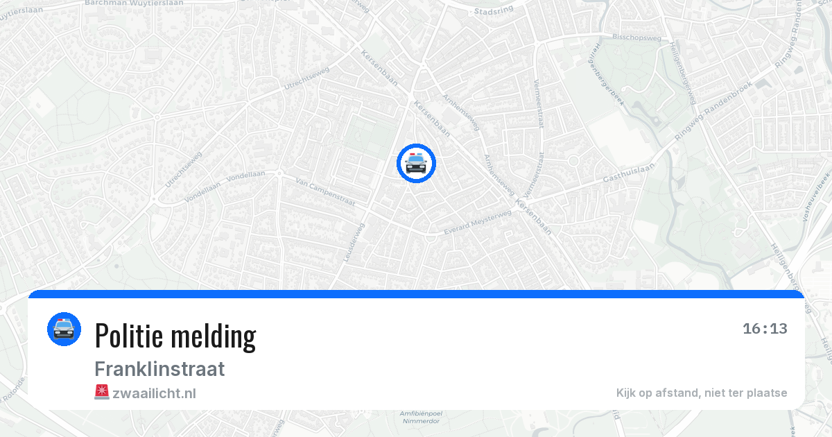 Politie melding — 13 jun 2026
