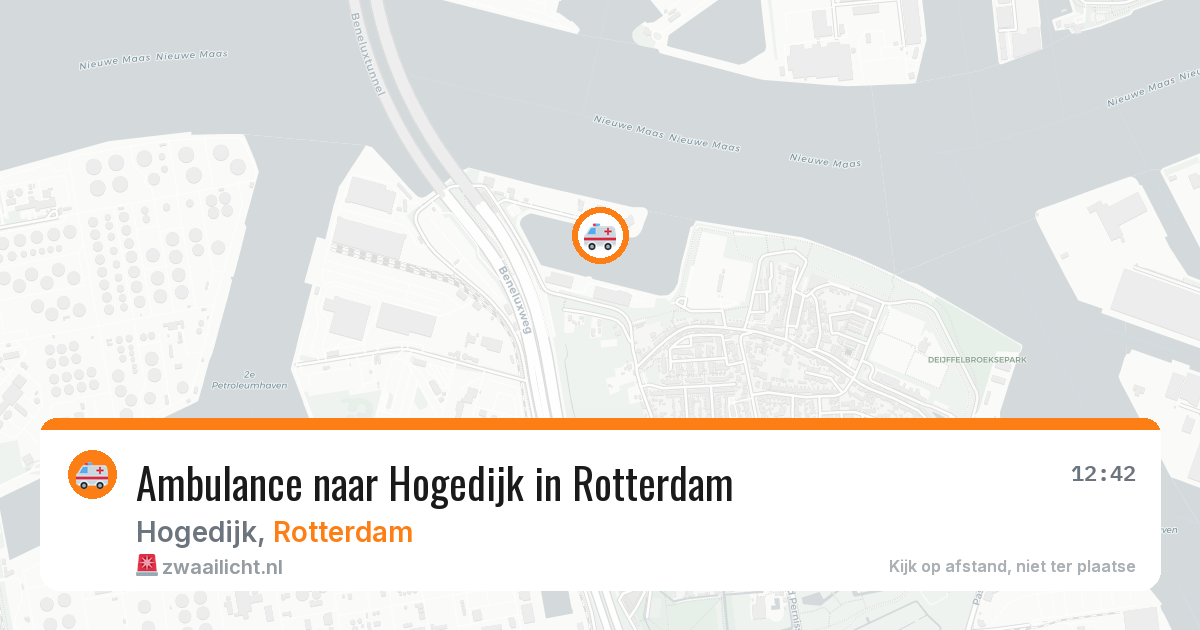 Ambulance naar Hogedijk in Rotterdam — 28 jul 2026