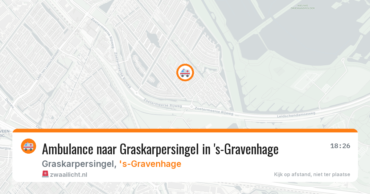 Ambulance naar Graskarpersingel in 's-Gravenhage — 7 mei 2026