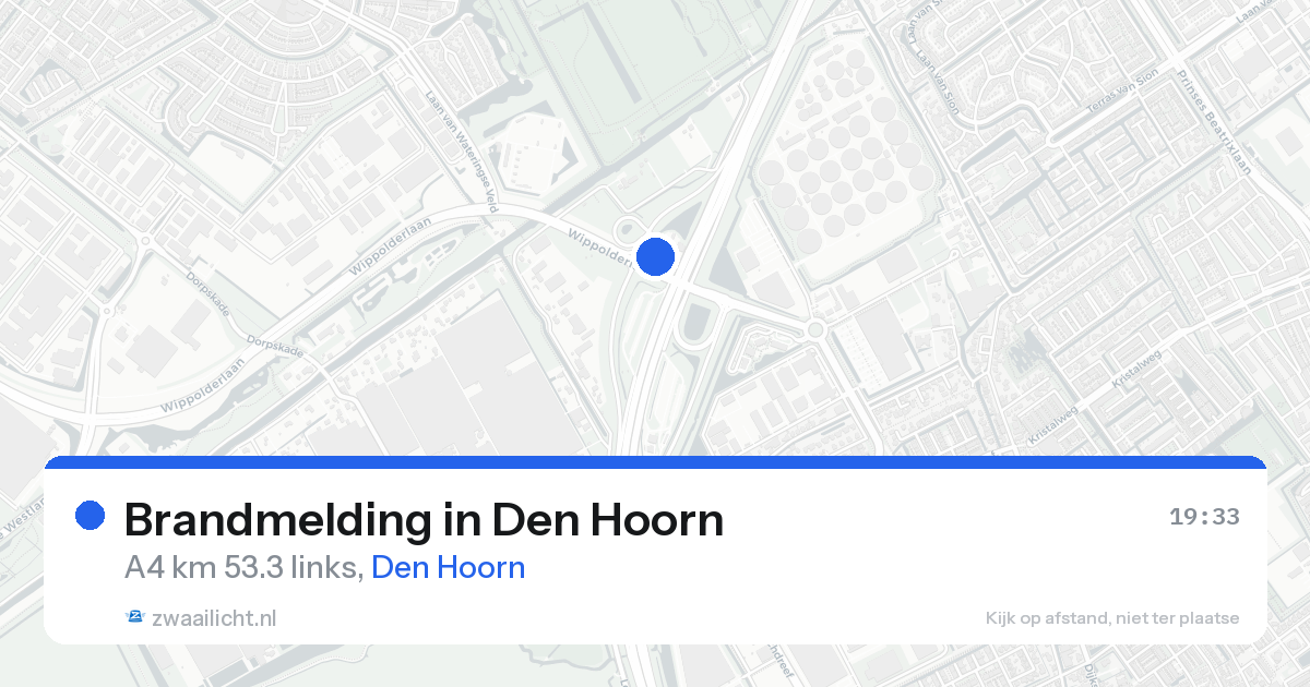 Brandmelding in Den Hoorn — 16 aug 2026