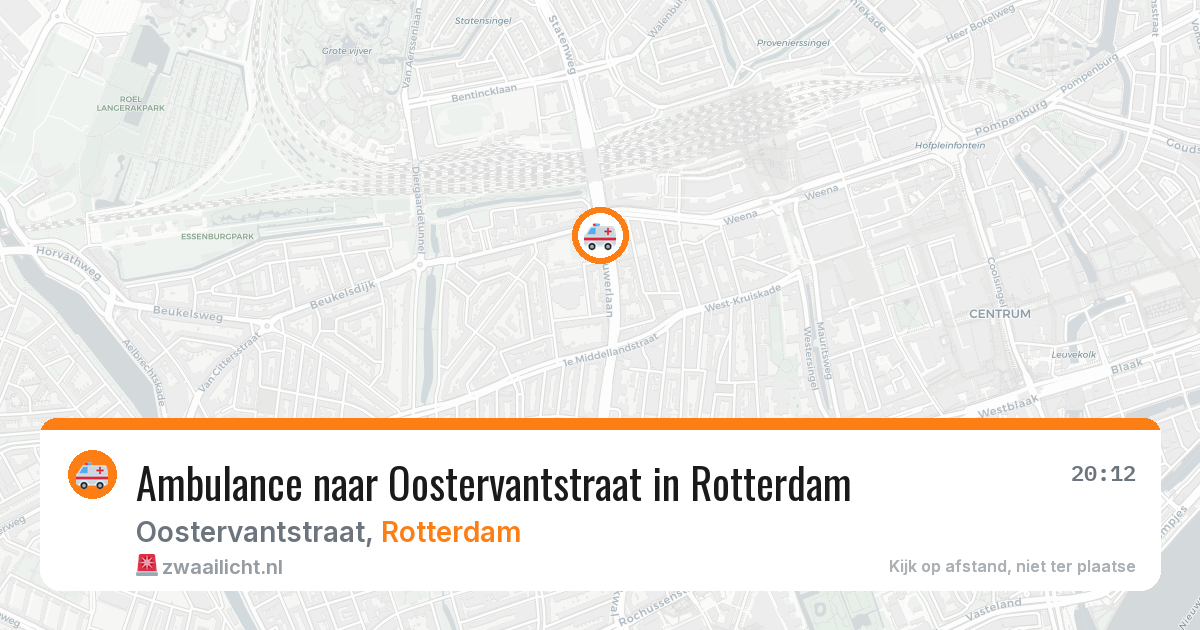 Ambulance naar Oostervantstraat in Rotterdam — 30 mei 2026