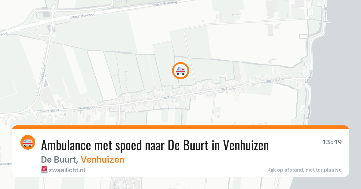 Ambulance met spoed naar De Buurt in Venhuizen — 31 mei 2026
