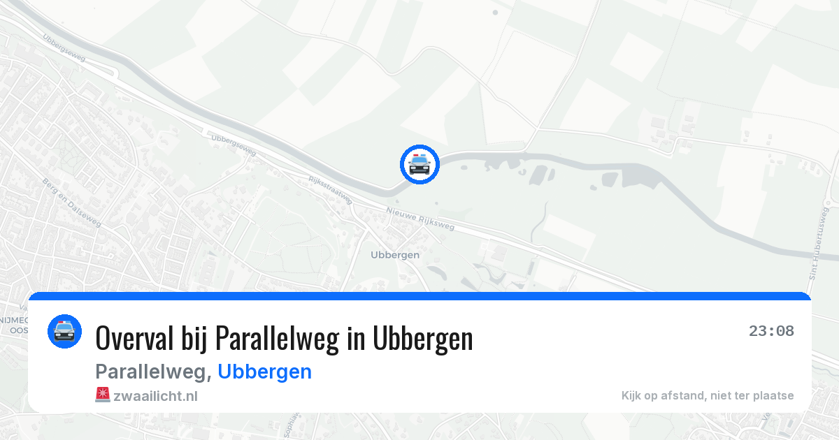 Overval bij Parallelweg in Ubbergen — 13 apr 2026