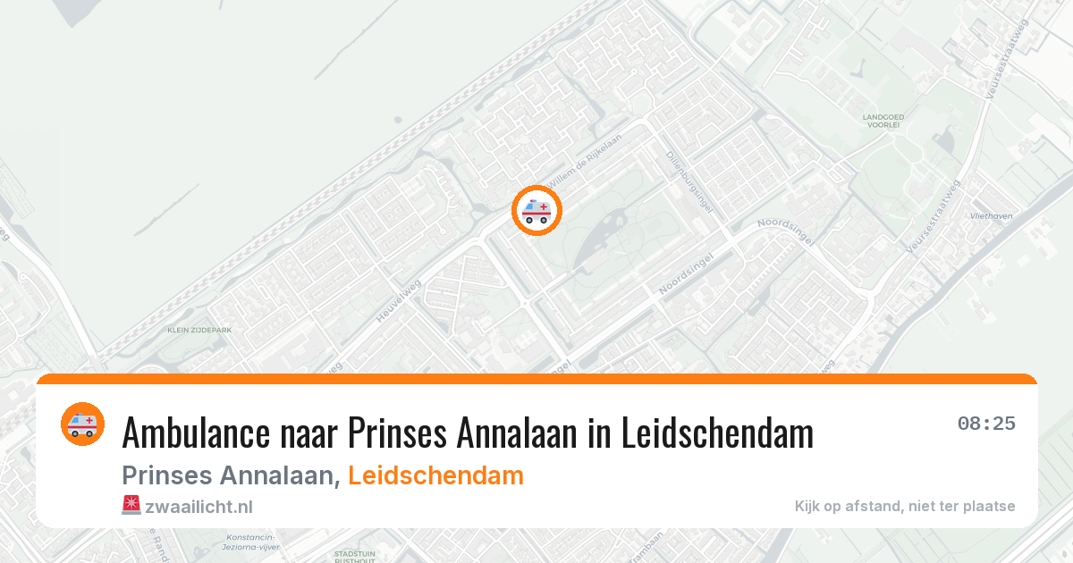 Ambulance naar Prinses Annalaan in Leidschendam — 19 mei 2026