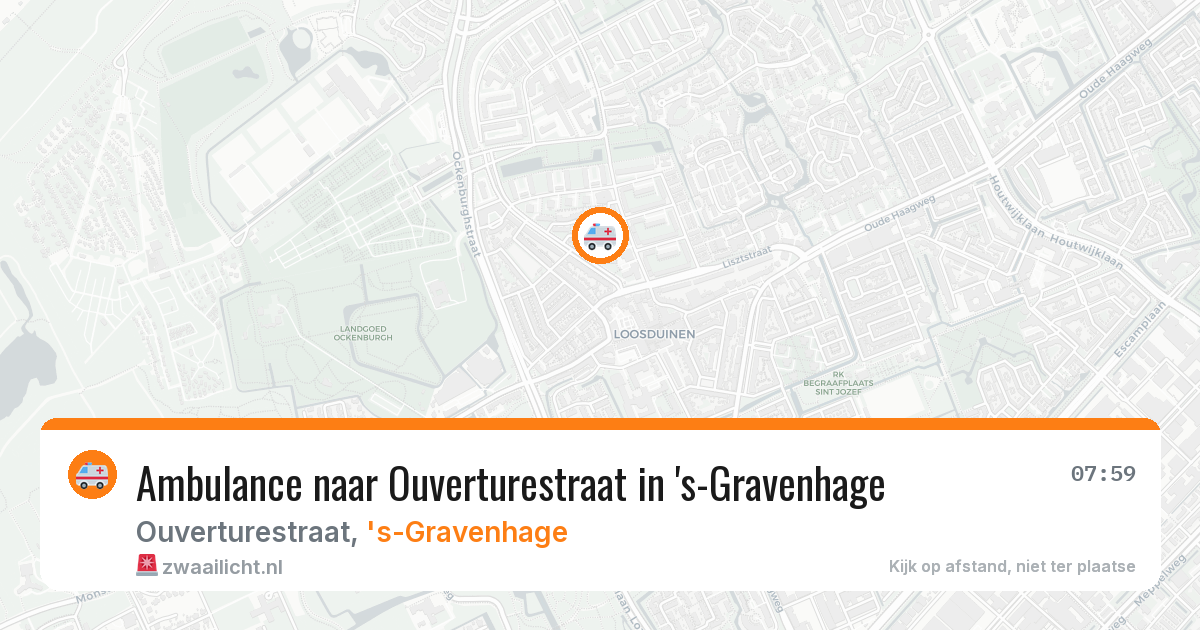 Ambulance naar Ouverturestraat in 's-Gravenhage — 24 jun 2026