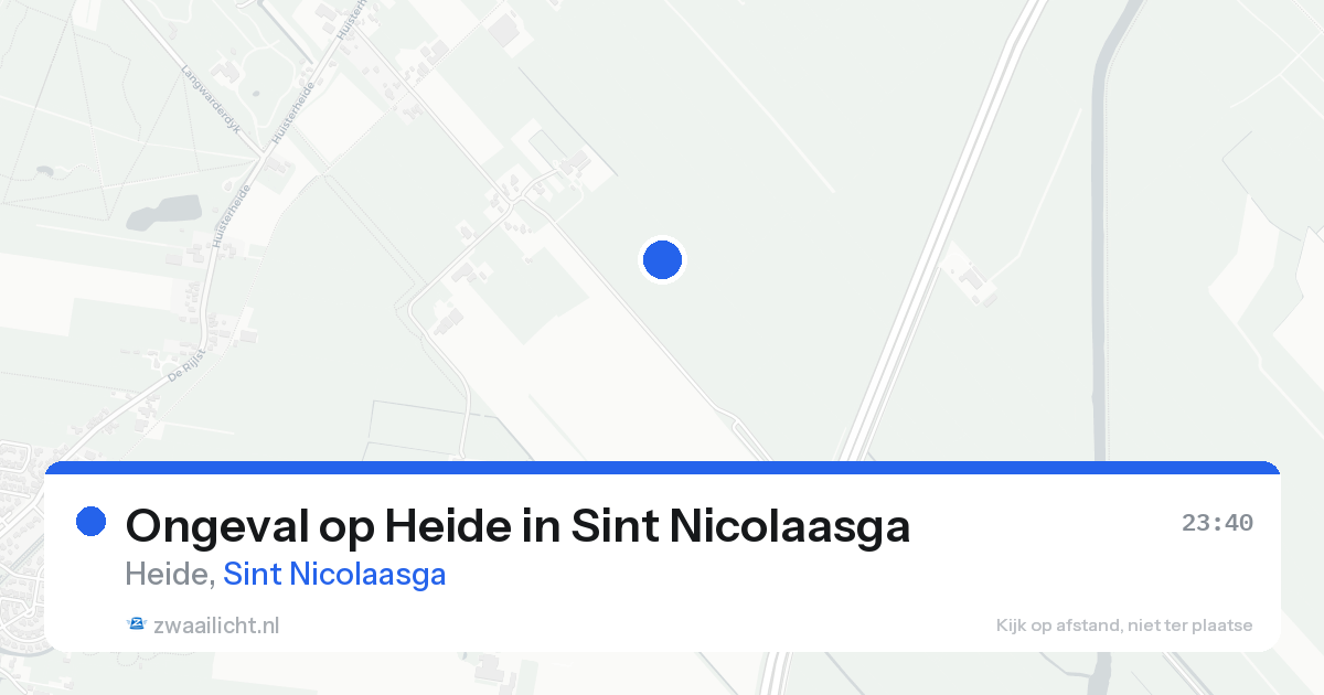 Ongeval op Heide in Sint Nicolaasga — 12 aug 2026