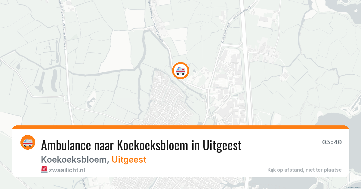 Ambulance naar Koekoeksbloem in Uitgeest — 2 jun 2026