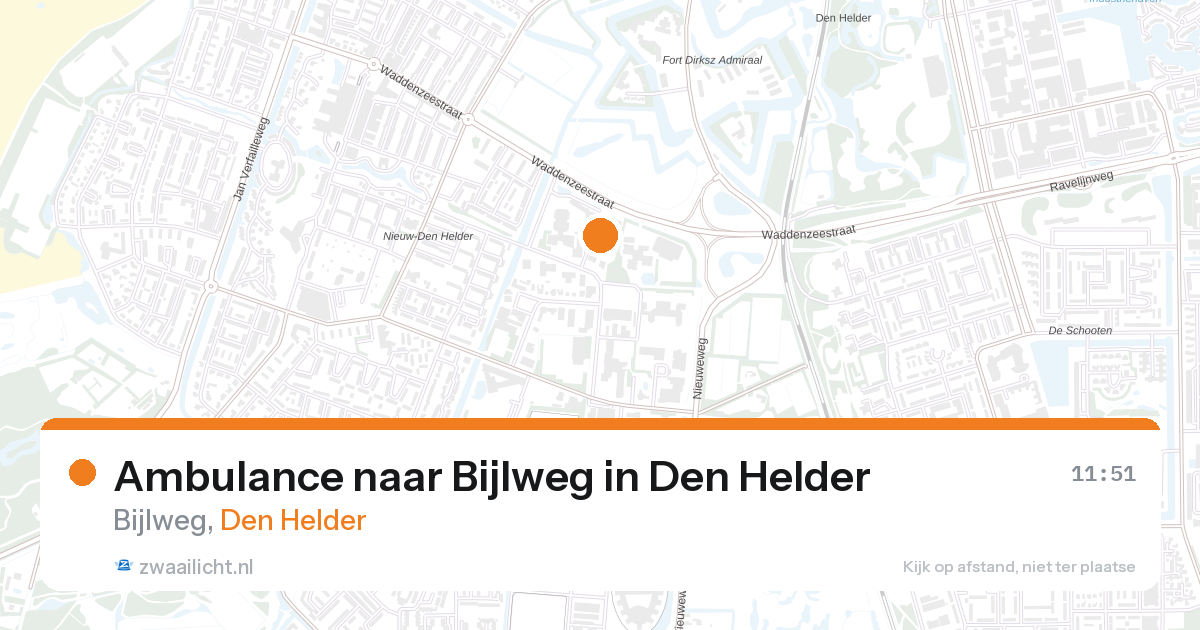 Ambulance naar Bijlweg in Den Helder — 27 aug 2026
