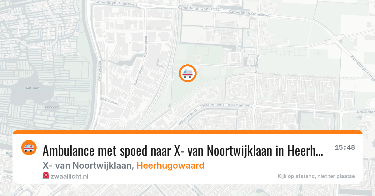 Ambulance met spoed naar X- van Noortwijklaan in Heerhugowaard — 10 feb 2026