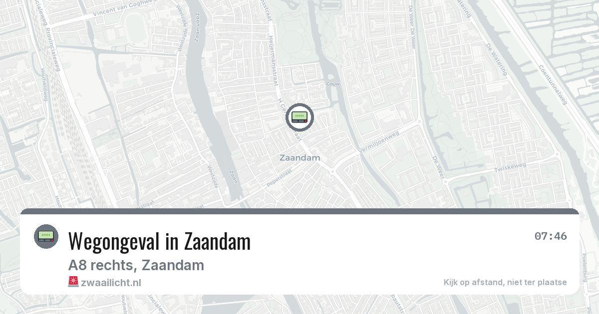 Wegongeval in Zaandam — 5 feb 2026