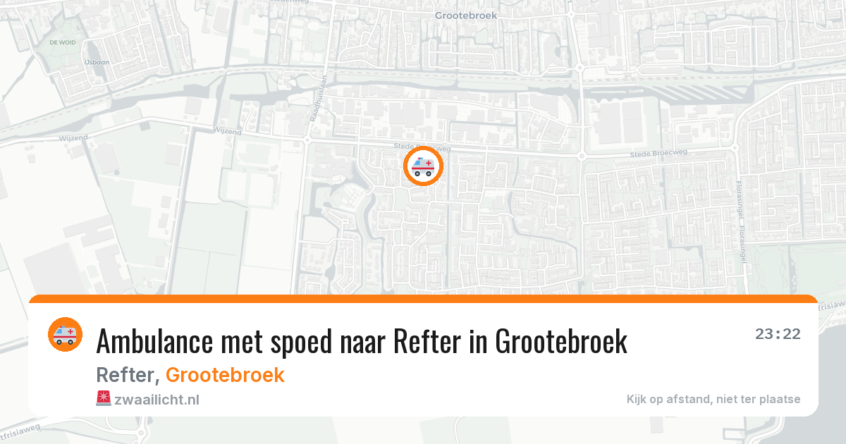 Ambulance met spoed naar Refter in Grootebroek — 5 mei 2026