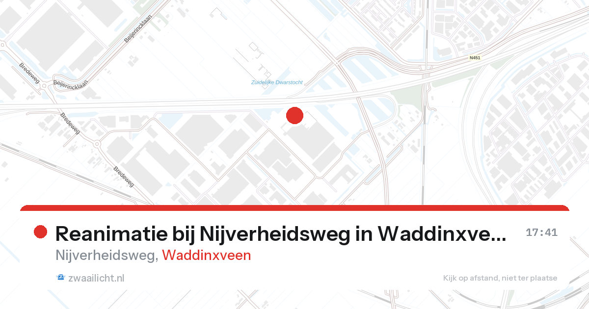 Reanimatie bij Nijverheidsweg in Waddinxveen — 20 feb 2026