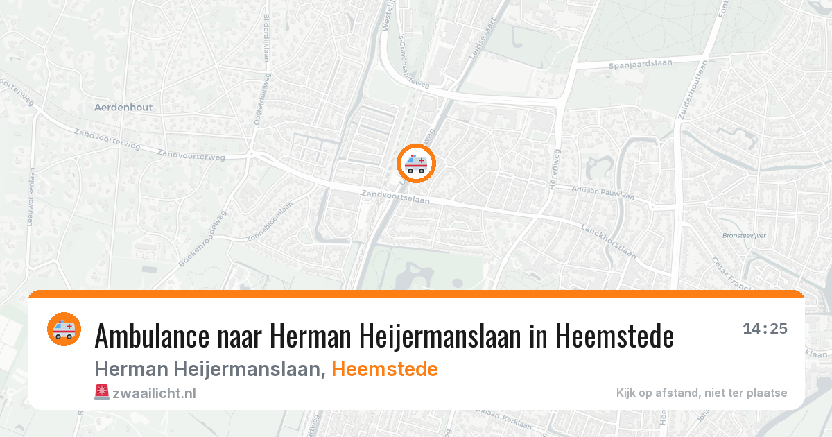 Ambulance naar Herman Heijermanslaan in Heemstede — 30 jul 2026