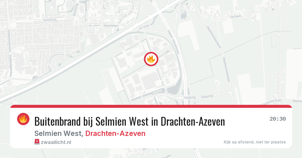 Buitenbrand bij Selmien West in Drachten-Azeven — 11 aug 2026