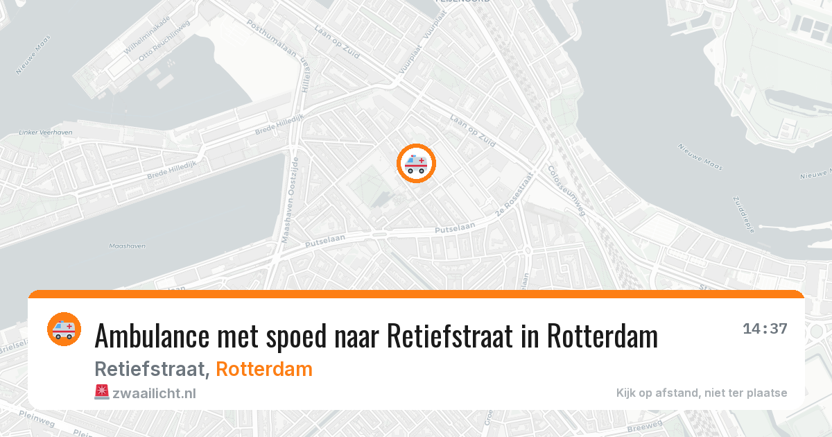 Ambulance met spoed naar Retiefstraat in Rotterdam — 23 mei 2026